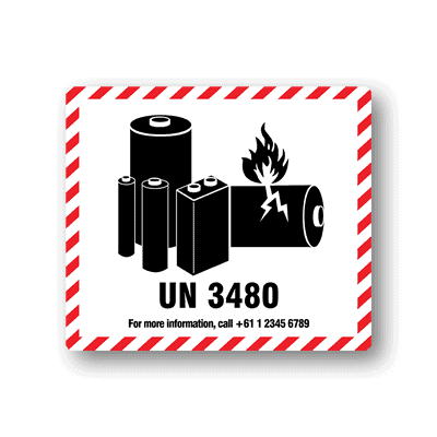 Lithium Battery Labels | UN3481 Labels | UN3091 & UN3480 Labels